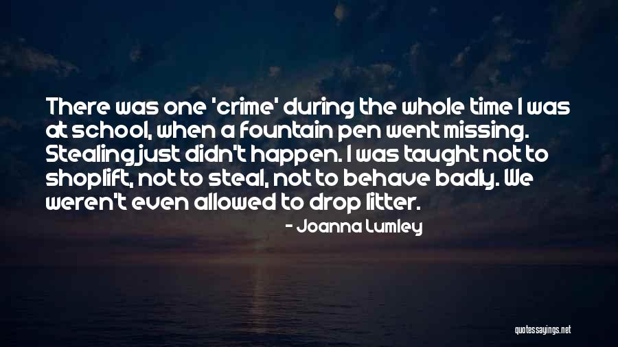 Crime Time Quotes By Joanna Lumley Crime Time Quotes By Joanna Lumley