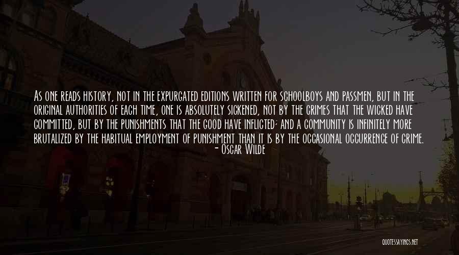 Crime Time Quotes By Oscar Wilde Crime Time Quotes By Oscar Wilde