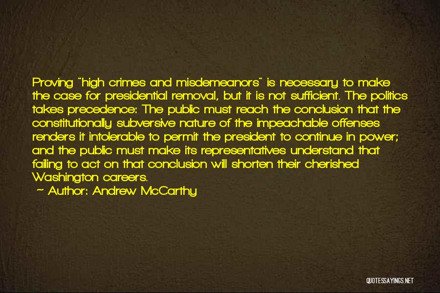 Crimes Misdemeanors Quotes By Andrew McCarthy