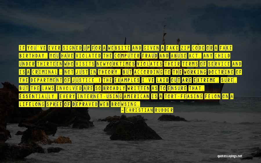 Criminal Act Quotes By Christian Rudder Criminal Act Quotes By Christian Rudder