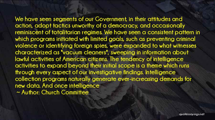 Criminal Activities Quotes By Church Committee