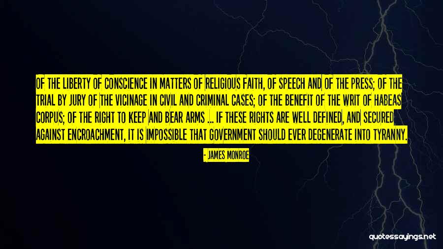 Criminal Cases Quotes By James Monroe Criminal Cases Quotes By James Monroe