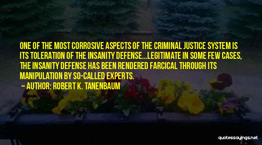 Criminal Insanity Quotes By Robert K. Tanenbaum
