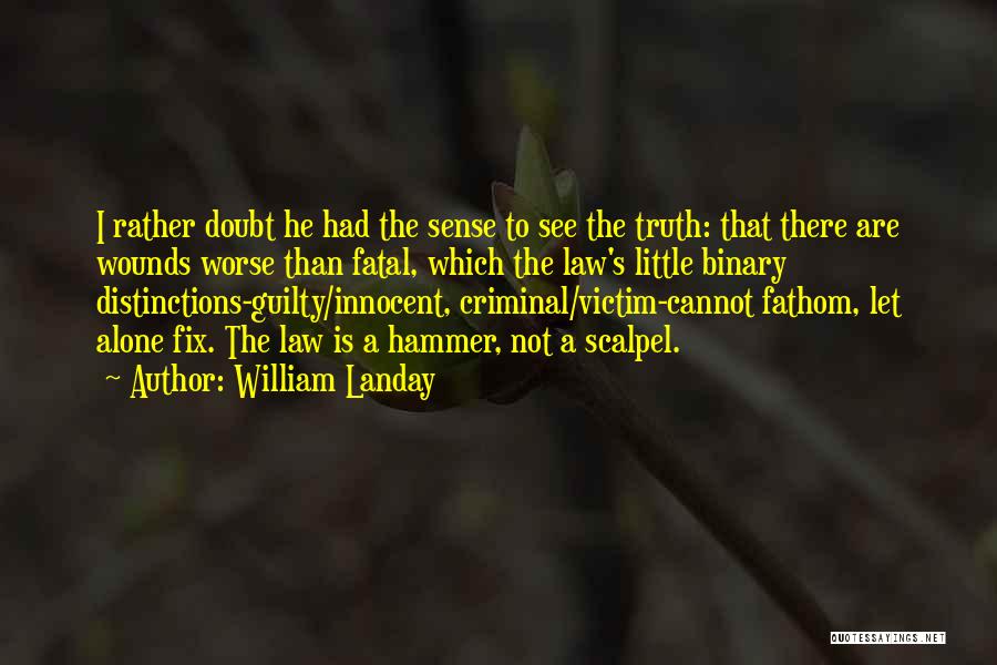 Criminal Law Quotes By William Landay