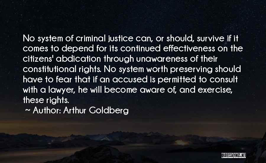 Criminal Rights Quotes By Arthur Goldberg