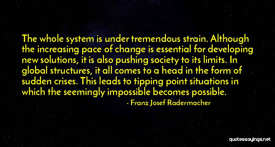 Crises Solutions Quotes By Franz Josef Radermacher Crises Solutions Quotes By Franz Josef Radermacher