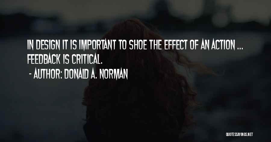 Critical Feedback Quotes By Donald A. Norman