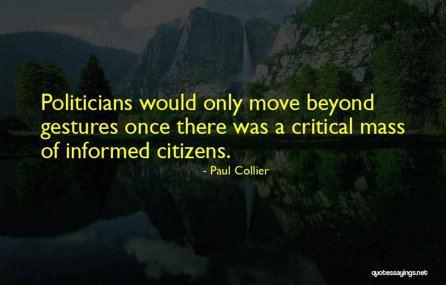 Critical Mass Quotes By Paul Collier