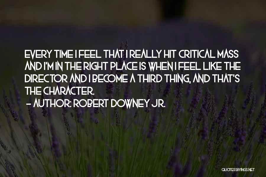 Critical Mass Quotes By Robert Downey Jr.