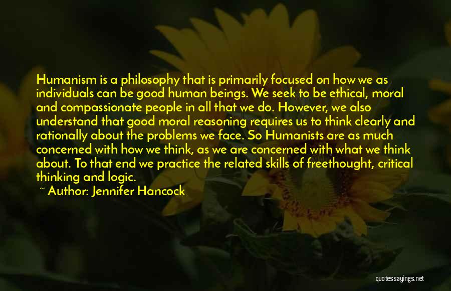 Critical Reasoning Quotes By Jennifer Hancock