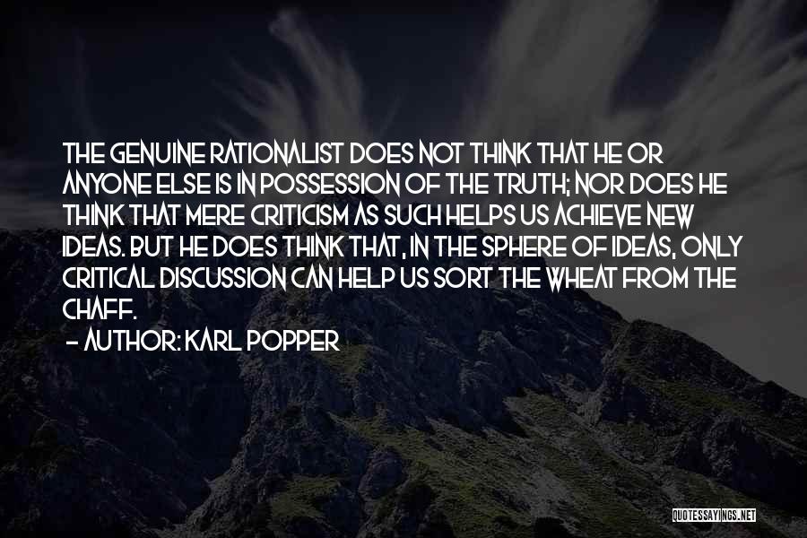 Critical Thinking Quotes By Karl Popper