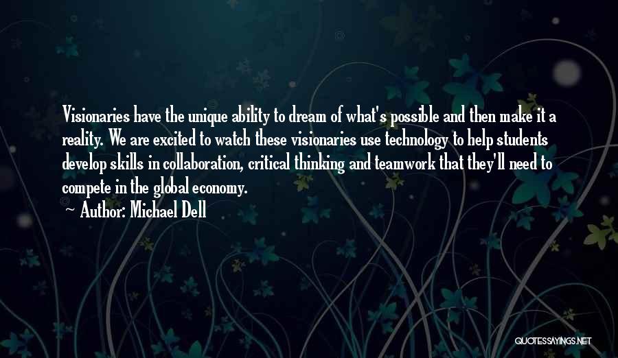 Critical Thinking Quotes By Michael Dell