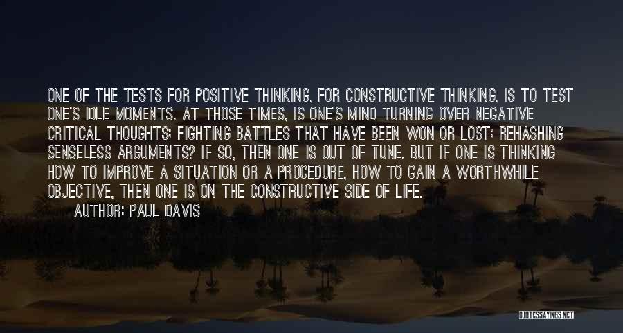 Critical Thinking Quotes By Paul Davis