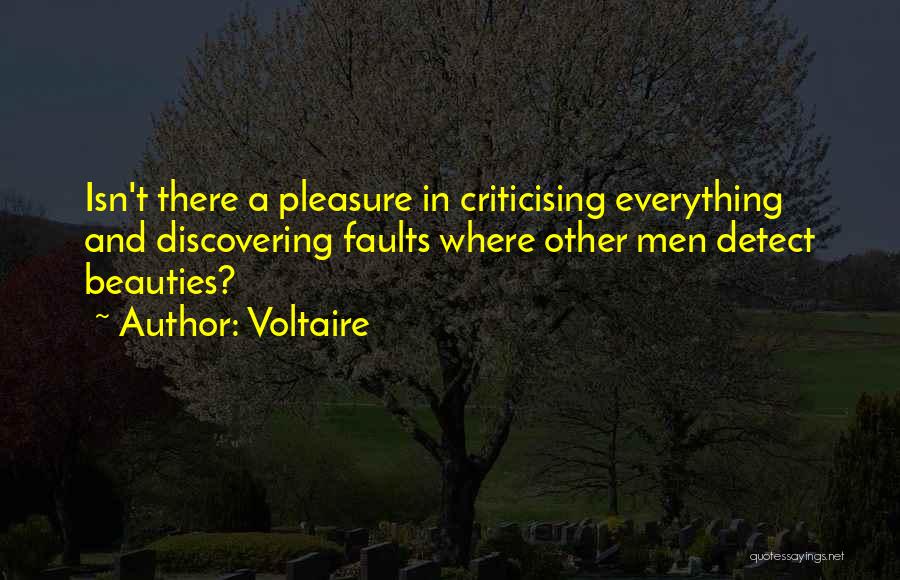 Criticising Yourself Quotes By Voltaire
