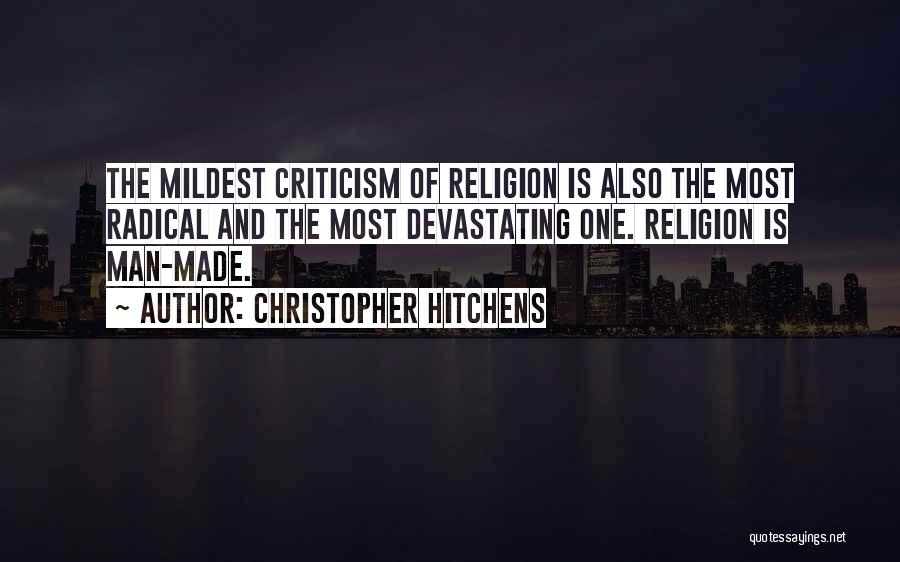 Criticism Of Religion Quotes By Christopher Hitchens