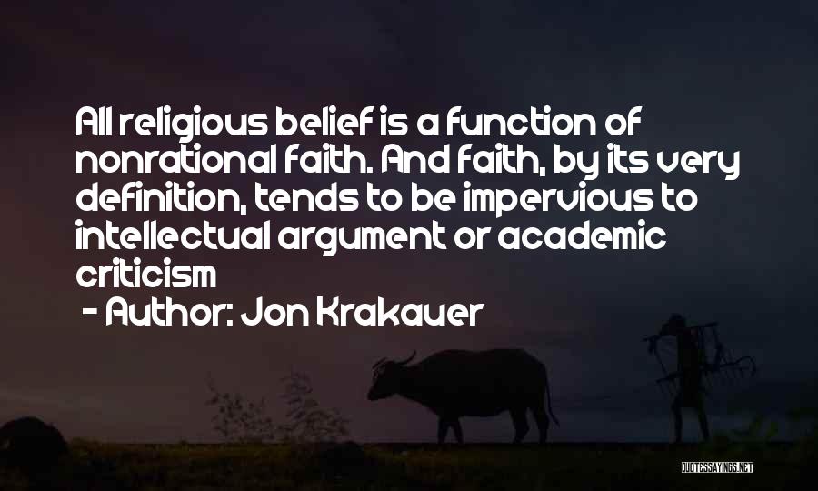 Criticism Of Religion Quotes By Jon Krakauer