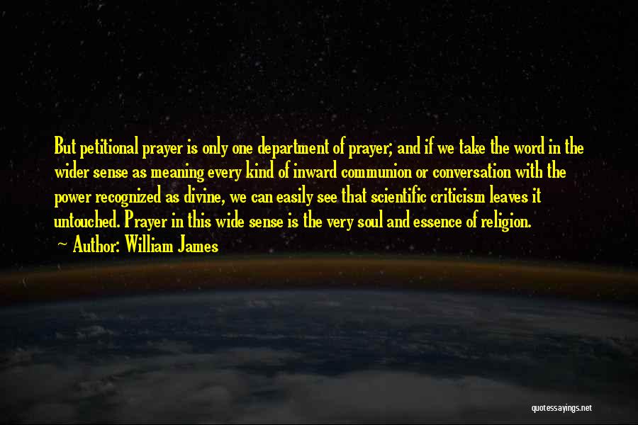 Criticism Of Religion Quotes By William James