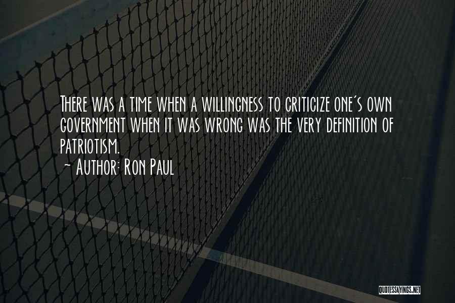 Criticize Government Quotes By Ron Paul