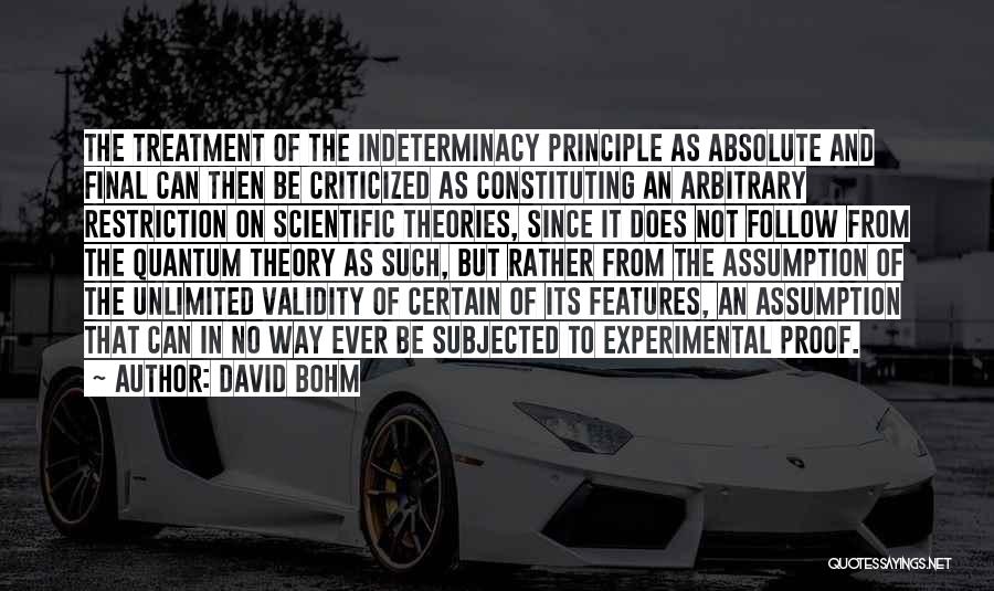 Criticized Quotes By David Bohm