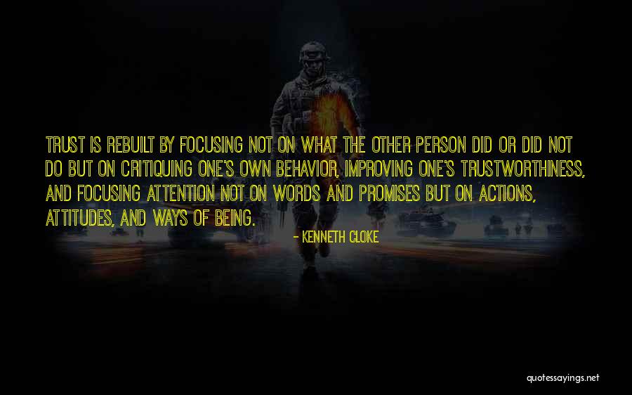 Critiquing Yourself Quotes By Kenneth Cloke