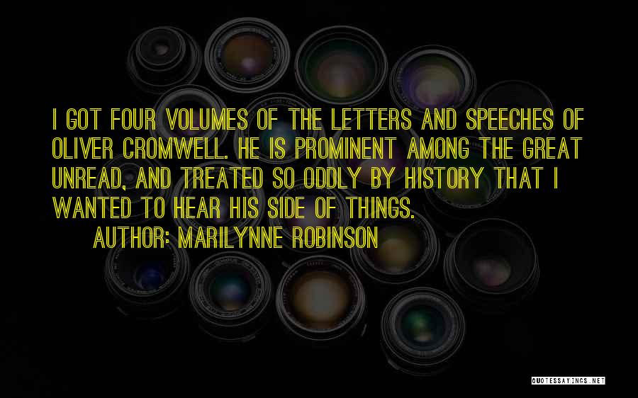 Cromwell Oliver Quotes By Marilynne Robinson