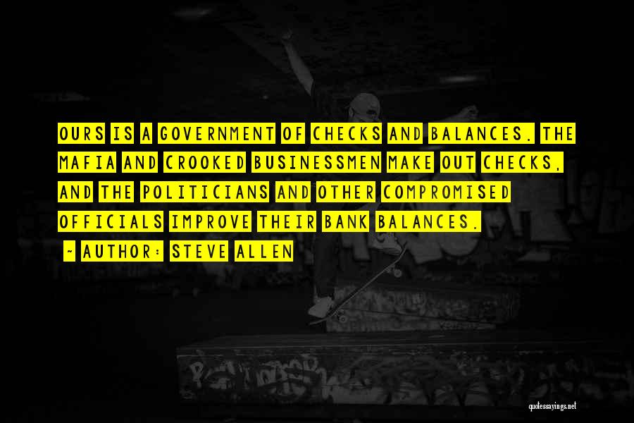 Crooked Government Quotes By Steve Allen