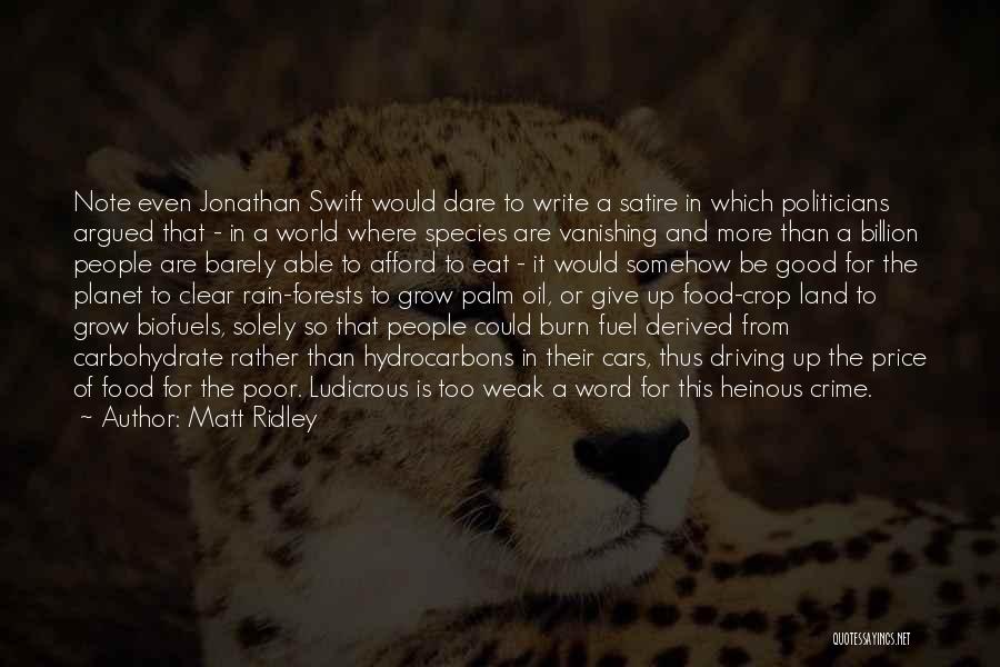 Crop Up Quotes By Matt Ridley