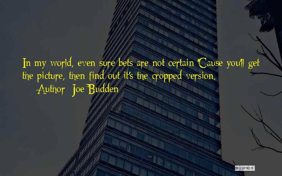 Cropped Picture Quotes By Joe Budden