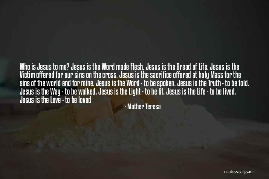 Cross And Quotes By Mother Teresa