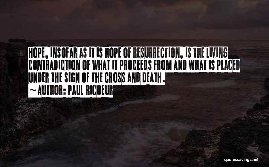 Cross And Quotes By Paul Ricoeur