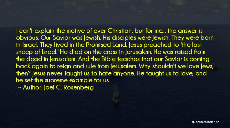 Cross In Bible Quotes By Joel C. Rosenberg