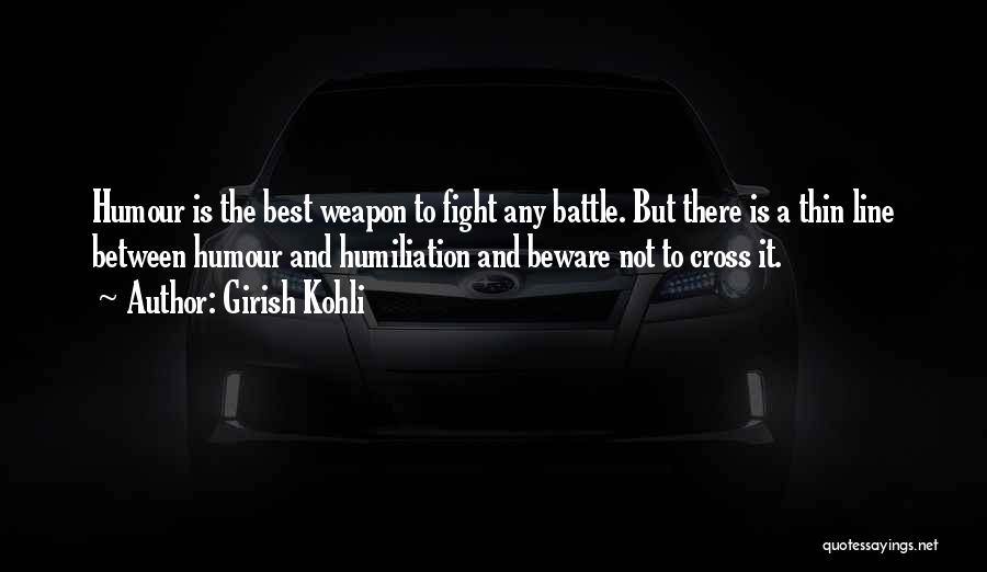 Cross Line Quotes By Girish Kohli