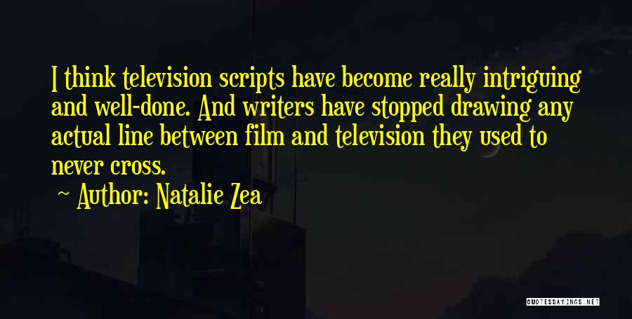 Cross Line Quotes By Natalie Zea