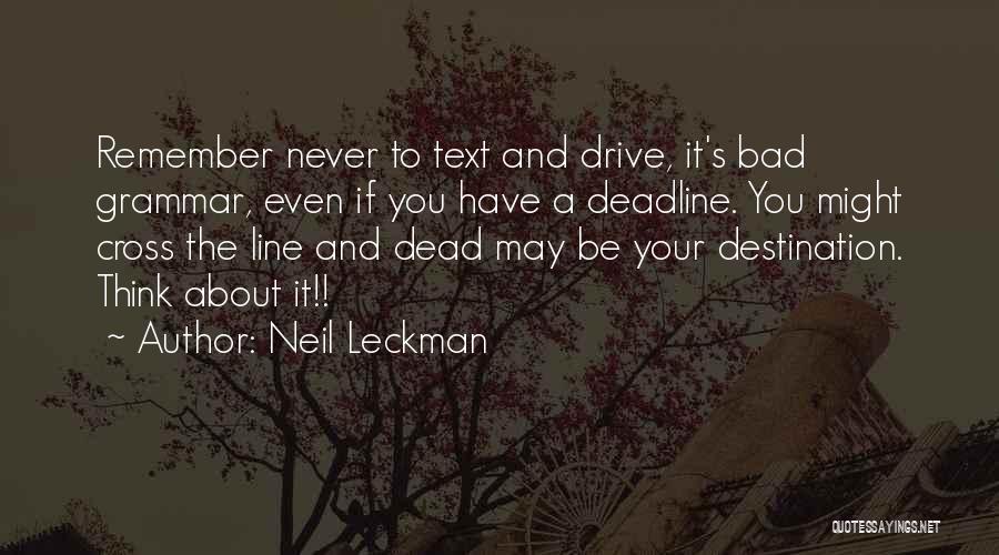 Cross Line Quotes By Neil Leckman