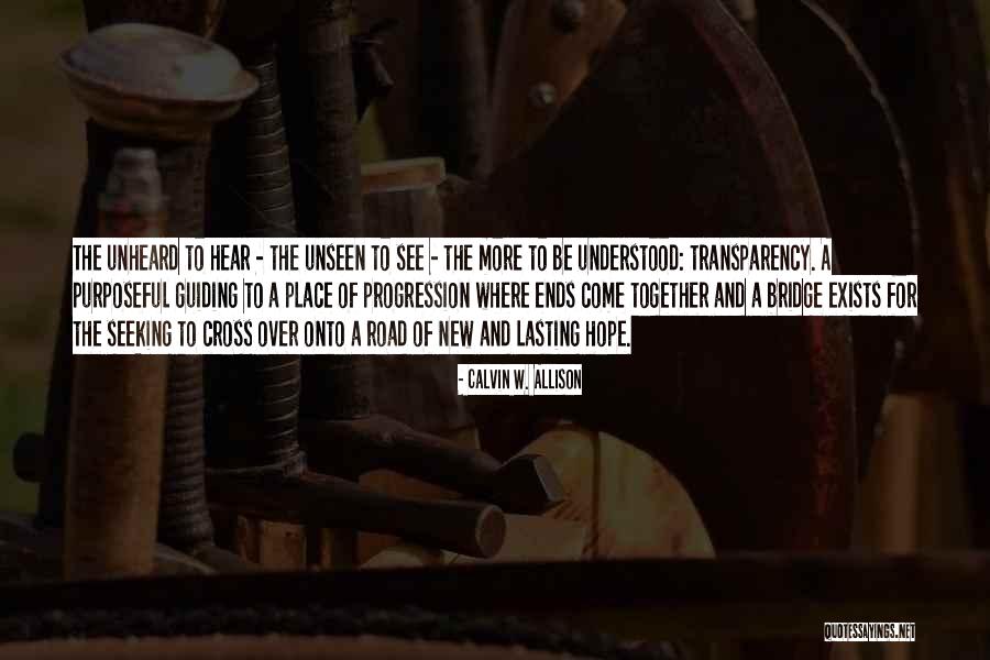 Cross Over Quotes By Calvin W. Allison Cross Over Quotes By Calvin W. Allison