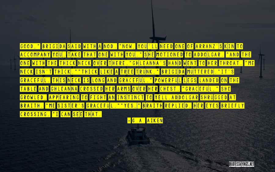 Crossed Legs Quotes By G.A. Aiken Crossed Legs Quotes By G.A. Aiken