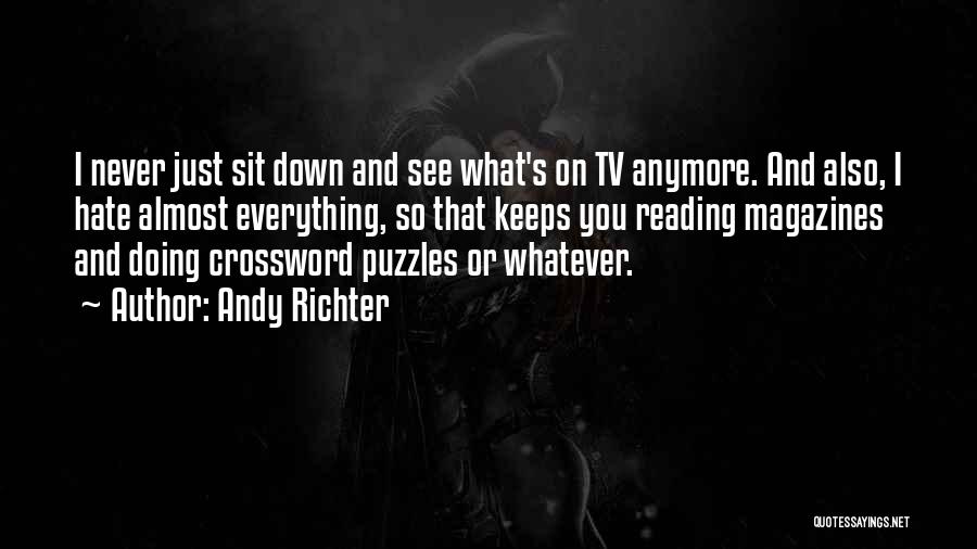 Crossword Puzzles Quotes By Andy Richter