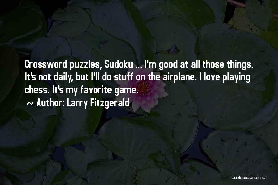 Crossword Puzzles Quotes By Larry Fitzgerald