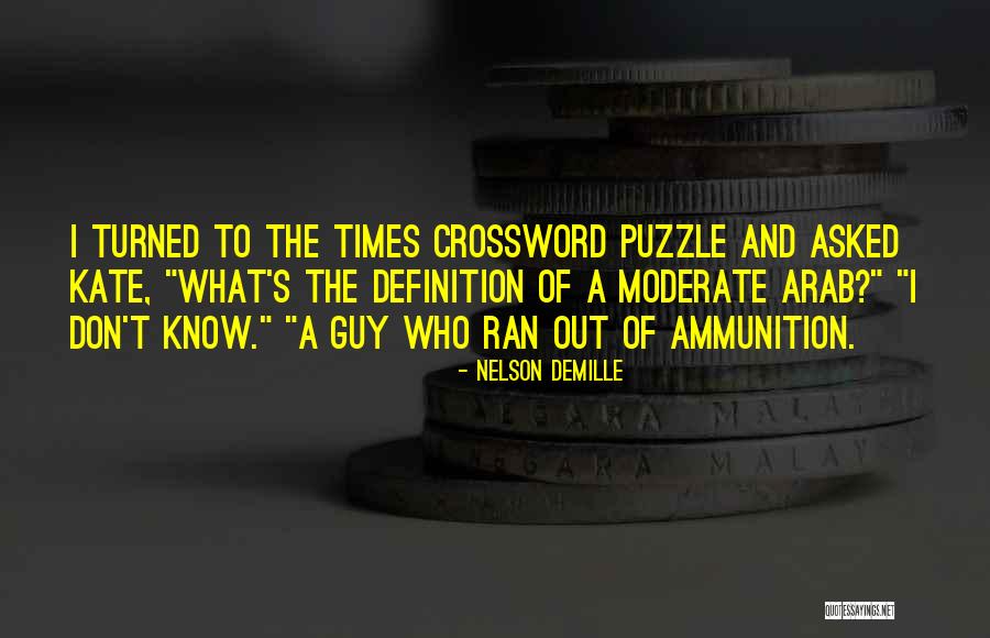 Crossword Quotes By Nelson DeMille