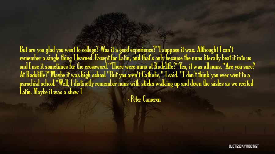 Crossword Quotes By Peter Cameron