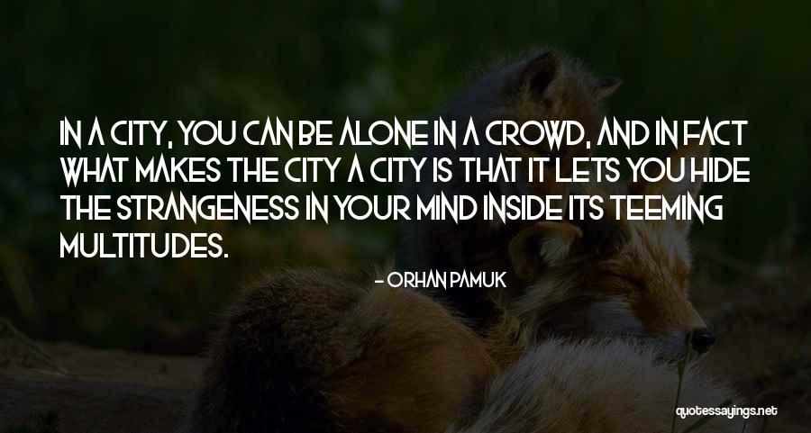 Crowd Alone Quotes By Orhan Pamuk