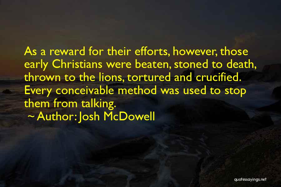 Crucified Quotes By Josh McDowell