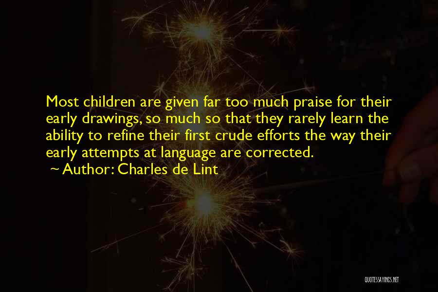 Crude Quotes By Charles De Lint