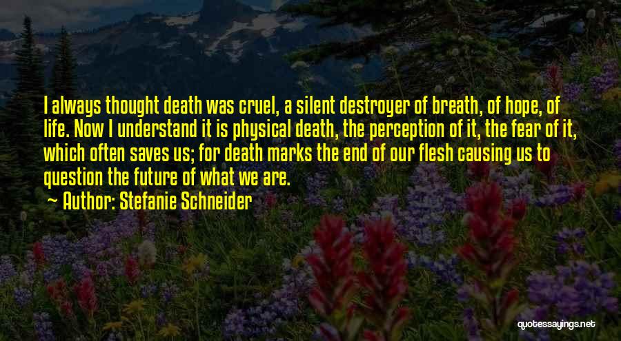 Cruel Death Quotes By Stefanie Schneider