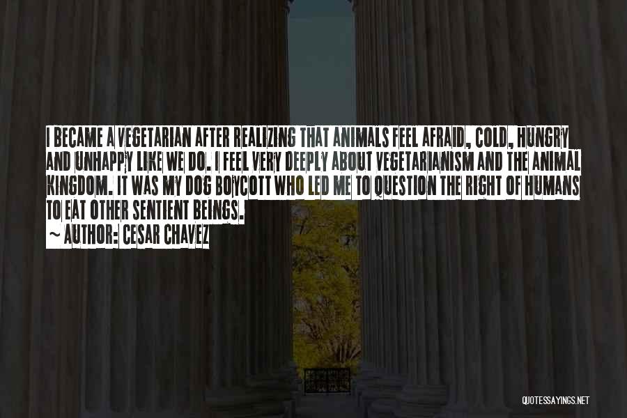 Cruelty To Animals Quotes By Cesar Chavez