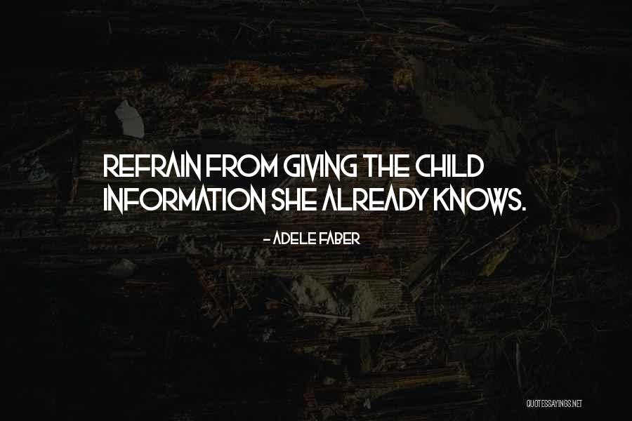Cruikshank Pronunciation Quotes By Adele Faber Cruikshank Pronunciation Quotes By Adele Faber