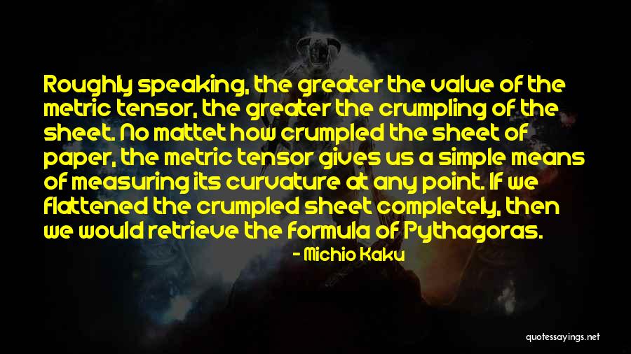 Crumpled Quotes By Michio Kaku