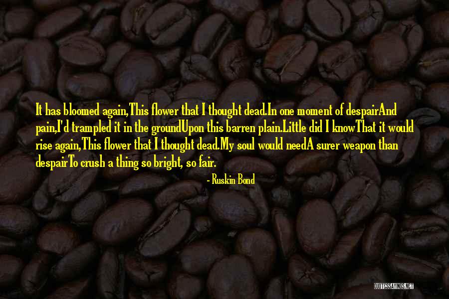 Crush Pain Quotes By Ruskin Bond Crush Pain Quotes By Ruskin Bond