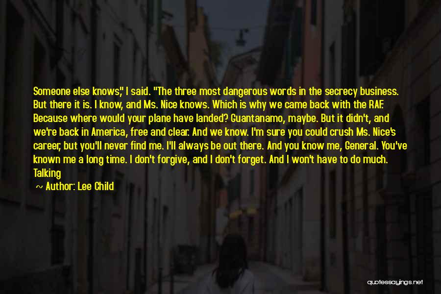 Crush With Someone Quotes By Lee Child