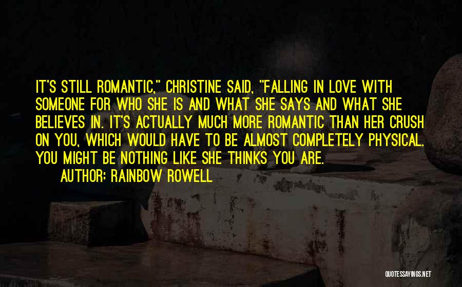 Crush With Someone Quotes By Rainbow Rowell